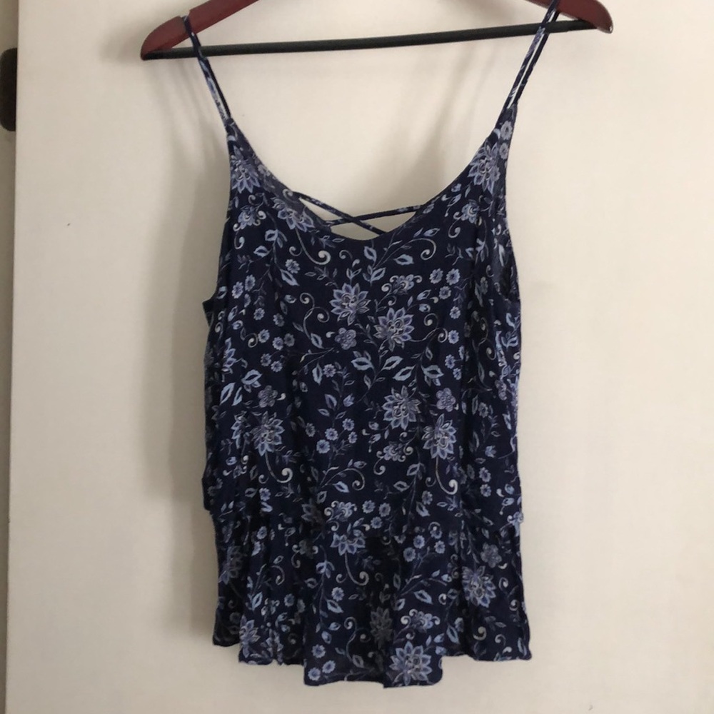 Navy blue tank top
